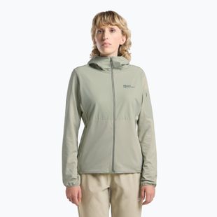 Bluza polarowa damska Jack Wolfskin Prelight Trail Hoody mint leaf