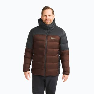 Kurtka puchowa męska Jack Wolfskin Nebelhorn Down Hoody hot choc