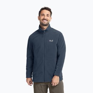 Bluza polarowa męska Jack Wolfskin Taunus 100 Full Zip midnight sky