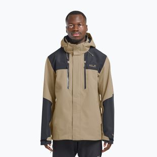 Kurtka przeciwdeszczowa męska Jack Wolfskin Jasper 2L hazel wood