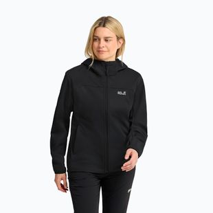 Kurtka softshell damska Jack Wolfskin Windhain 2 Hoody black