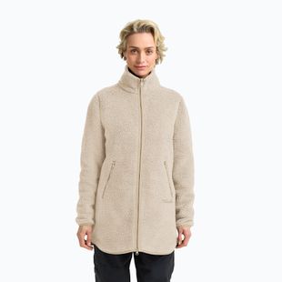 Bluza polarowa damska Jack Wolfskin High Curl Coat oyster