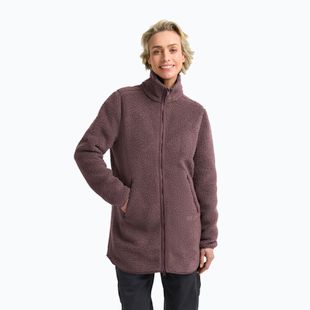 Bluza polarowa damska Jack Wolfskin High Curl Coat sheer plum