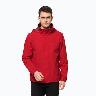 Kurtka przeciwdeszczowa męska Jack Wolfskin Stormy Point 2L strong red
