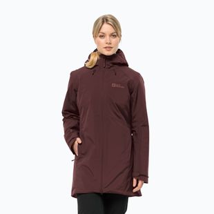 Kurtka ocieplana damska Jack Wolfskin Heidelstein Ins dark maroon