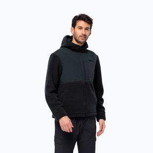 Bluza polarowa męska Jack Wolfskin Felslicht Hooded night blue