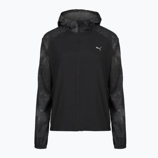 Kurtka do biegania damska PUMA Run AOP Favorite Woven black/grey