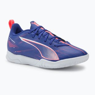Buty piłkarskie dziecięce PUMA Ultra 5 Play IT Jr lapis lazuli/puma white/sunset gloe