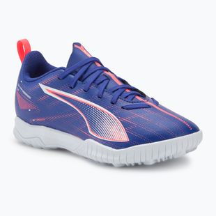 Buty piłkarskie dziecięce PUMA Ultra 5 Play TT Jr lapis lazuli/puma white/sunset glow