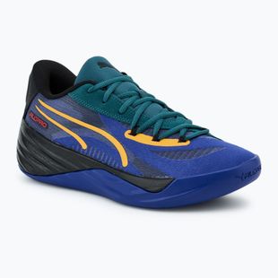 Buty do koszykówki męskie PUMA All-Pro Nitro Crowd Craze lapis lazuli/cold green/puma black