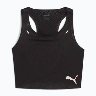 Top treningowy PUMA Run Ultraspun Crop puma black/ fireglow