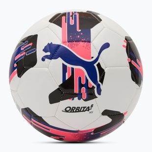 Piłka do piłki nożnej PUMA Orbita 6 MS puma white/lapis lazuli/sunset glow rozmiar 3