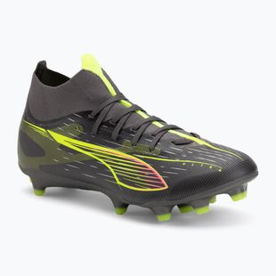 Buty piłkarskie męskie PUMA Ultra 5 Match+ FG/AG matte aged silver/yellow alert/puma aged silver