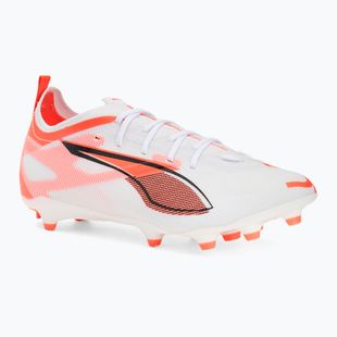 Buty piłkarskie dziecięce PUMA Ultra 5 Pro FG/AG Jr puma white/puma black/glowing red