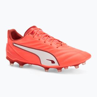Buty piłkarskie męskie PUMA King Pro FG/AG glowing red/puma white/red fire