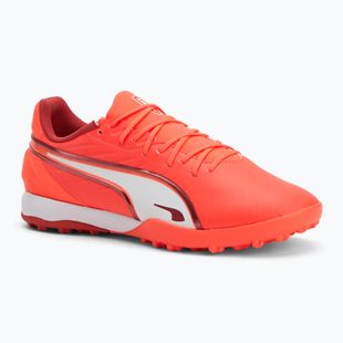 Buty piłkarskie męskie PUMA King Match TT glowing red/ puma white/ red fire