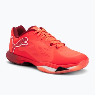Buty do piłki ręcznej PUMA Vantage Nitro glowing red/puma white dark crimson/puma black
