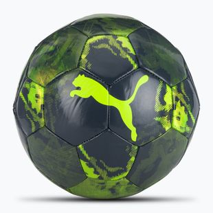 Piłka do piłki nożnej PUMA Cup Graphic yellow alert/green glare/galactic grey rozmiar 5