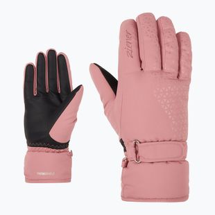 Rękawice narciarskie damskie ZIENER Kisar Aquashield rose blossom