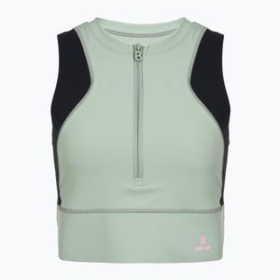 Longsleeve termiczny damski BOGNER FIRE+ICE Caia 1/4 Zip eucalyptus