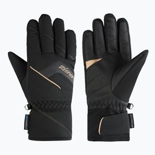 Rękawice narciarskie damskie ZIENER Karion-Z AS black/gold