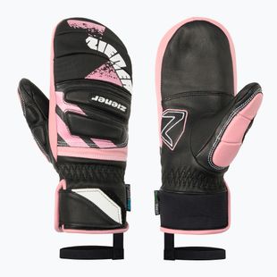 Rękawice narciarskie dziecięce Ziener Lopaki-Z AS PR Mitten black/pink vanilla