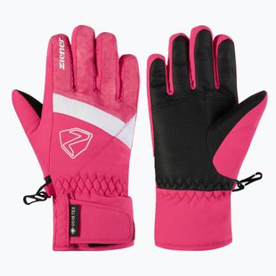 Rękawice narciarskie dziecięce ZIENER Leif GTX-Z tie-dye pop pink