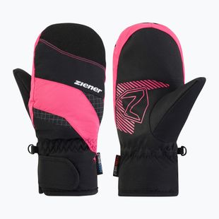 Rękawice narciarskie dziecięce ZIENER Luuki-Z Aquashield black/pop pink