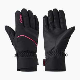 Rękawice narciarskie damskie Ziener Khania-Z PR Glove black/pink lily