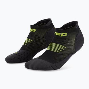 Skarpety kompresyjne damskie CEP Run No Show 5.0 black/lime