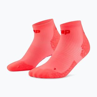 Skarpety damskie CEP Ultralight Low Cut 4.0 neon coral/red