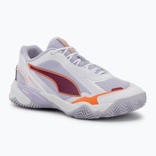 Buty do piłki ręcznej damskie PUMA Solarstrike 4 puma white/heat fire/lilac crush berry