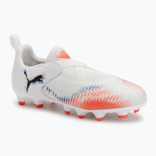Buty piłkarskie dziecięce PUMA Future 8 Match LL FG/AG Jr puma white/puma black/glowing red