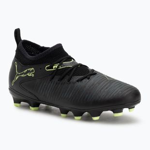 Buty piłkarskie dziecięce PUMA Future 8 Match FG/AG Jr puma black/fizzy light/green terrain