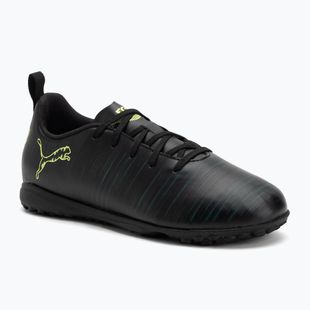 Buty piłkarskie dziecięce PUMA Future 8 Play TT Jr puma black/fizzy light/green terrain