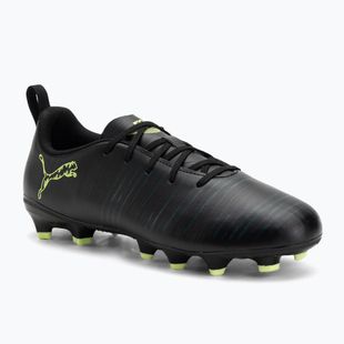 Buty piłkarskie dziecięce PUMA Future 8 Play FG/AG Jr puma black/fizzy light/green terrain