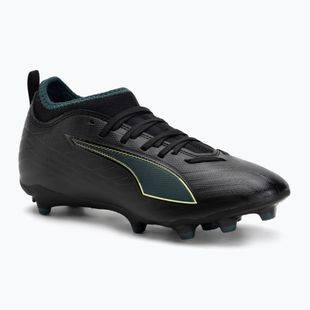 Buty piłkarskie dziecięce PUMA Ultra 6 Match FG/AG Jr puma black/fizzy light/green terrain