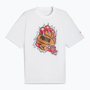 Koszulka koszykarska męska PUMA Hoopaverse Tee 3 puma white