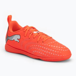 Buty piłkarskie dziecięce PUMA Future 9 Play IT Jr glowing red/puma white/puma black/puma silver