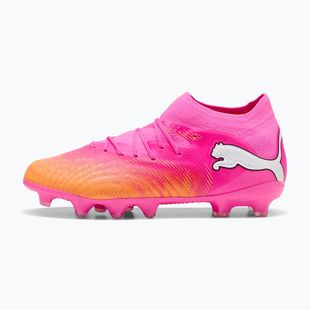 Buty piłkarskie dziecięce PUMA Future 9 Pro FG/AG Jr poison pink/puma wht/sun stream/bright aqua/puma blk