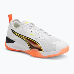 Buty do piłki ręcznej PUMA Eliminate Nitro 4 Game On puma white/glowing red/ultra blue
