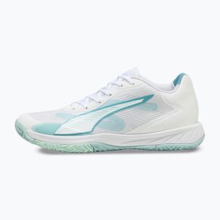 Buty do piłki ręcznej PUMA Accelerate Pro 4 Game On puma white/baltic sea blue/fresh water