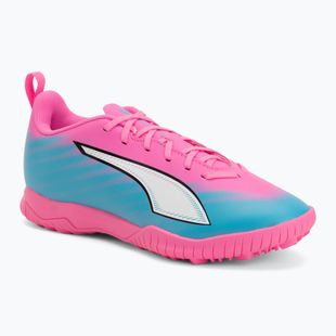 Buty piłkarskie dziecięce PUMA Ultra 6 Play TT Jr poison pink/puma wht/sun stream/bright aqua/puma blk