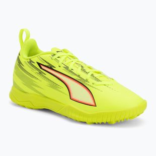 Buty piłkarskie dziecięce PUMA Ultra 6 Play TT Jr yellow alert/puma black/glowing red/lime squeeze