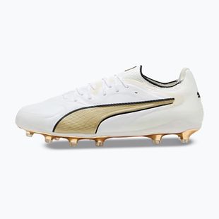 Buty piłkarskie PUMA King 20 Ultimate Fg/Ag puma white/metallic gold/puma black