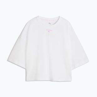 Koszulka treningowa damska PUMA Hyrox Cropped Lifestyle Tee white