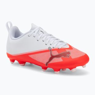 Buty piłkarskie dziecięce Puma Ultra 7 Play FG/AG Jr Ultra Red/Puma Black/Puma White