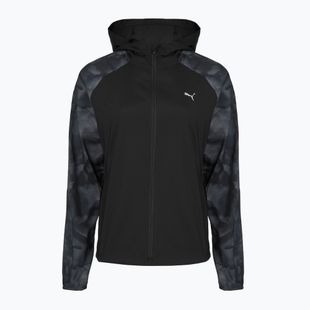 Kurtka do biegania damska Puma Run AOP Favorite Woven Jacket black
