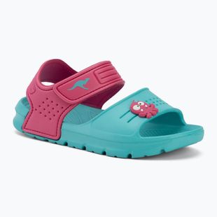 Sandały dziecięce Kangaroos KangaSwim II ocean/daisy pink