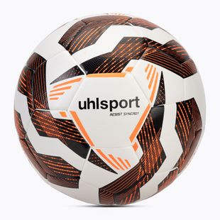 Piłka do piłki nożnej uhlsport Resist Synergy white/black/fluo orange rozmiar 4